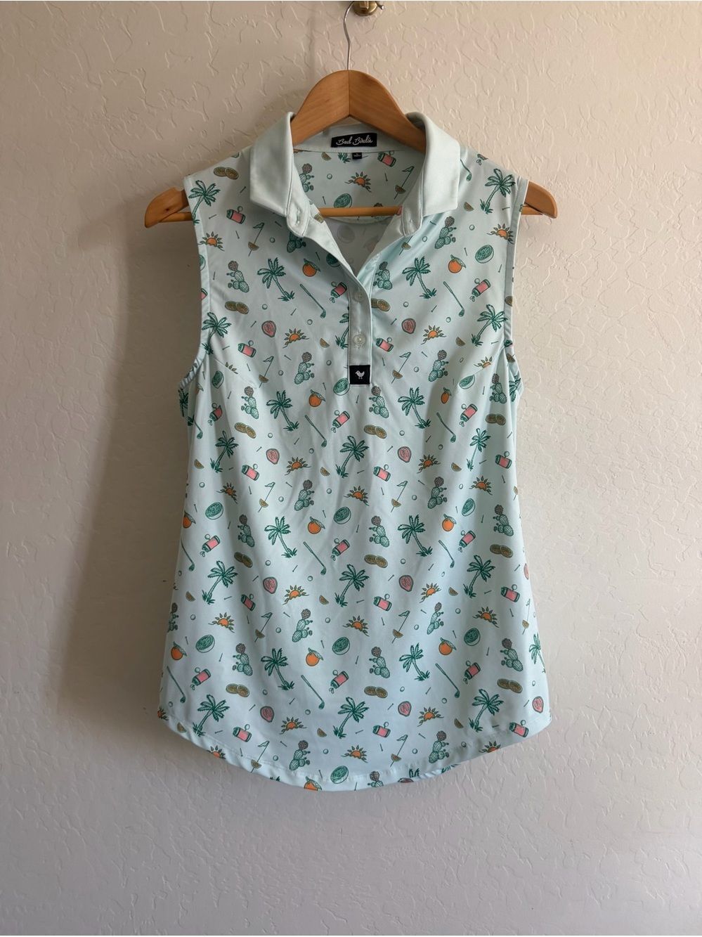 Bad Birdie x Four Peaks Brewing Women's Sleeveless Golf Polo L